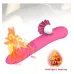 Consolador Vibrador Lengua Calentador Doble Estimulación