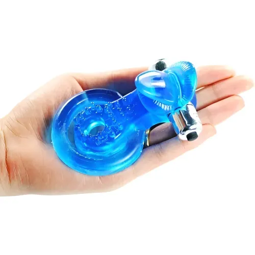 Anillo Vibrador Pene Lengua Para Pareja 1 Velocidad