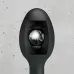 Plug Anal Prostático Bola Acero Silicona Negro Negro