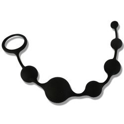 Tira Anal Dilatador Esferas Negro Tira Anal Dilatador Esferas Negro