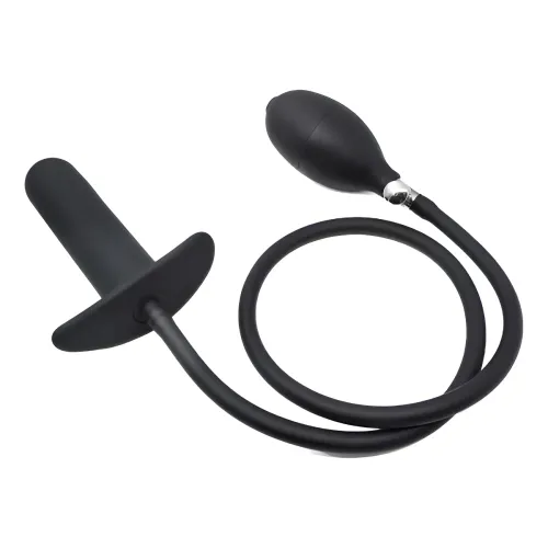 Plug Anal Inflable Dilatador Dildo Consolador Negro