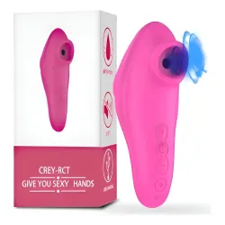 Vibrador Succionador Clitoris Usb Recargable Rosa