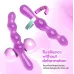 Set X2 Dilatador Anal Curvo Silicona Doble Estimulación Violeta