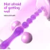 Plug Anal Cuentas Dilatador Inexpulsable Violeta