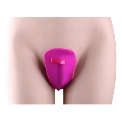 Conchero C-string Con Vibrador Rosa
