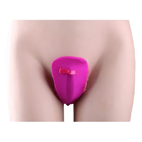 Conchero C-string Con Vibrador Rosa