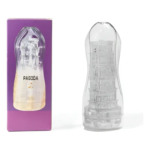 Masturbador Masculino Texturizado Transparente Masturbador Masculino Texturizado Transparente