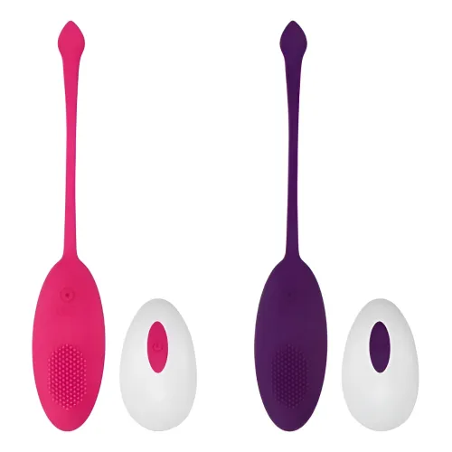 Bala Huevo Vibrador Control Distancia Inalámbrico Usb Rosa Y Violeta