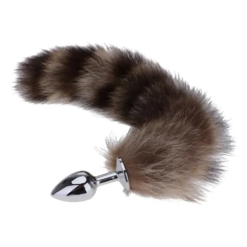 Plug Anal Metal Cola Zorro Estimulador Talle M