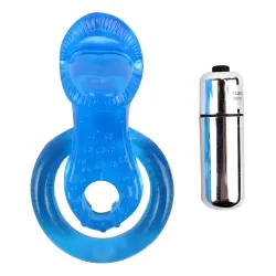 Anillo Vibrador Pene Lengua Para Pareja 10 Funciones