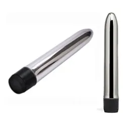 Consolador Vibrador Bala Plateada C/ Velocidad