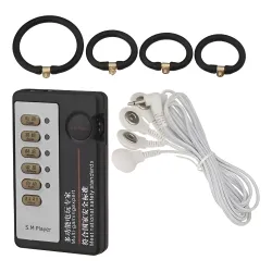Electro Estimulador Anillos Peneanos Descarga Eléctrica Set
