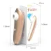 Vibrador Succionador Clítoris Vagina Dual Dorado Dorado