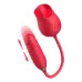 Vibrador Succionador Clítoris Doble Rosa Recargable Iman Rojo