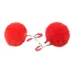 Pinzas Pezones Regulables Con Pompón Sado Bdsm Juego de 2