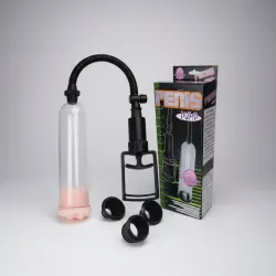 Bomba De Vacío Pene Alargador Engrosador Kit Vagina Anillos