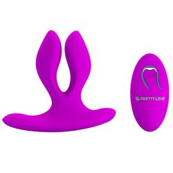 Vibrador Doble Pretty Love Magic Fingers - 12 Modos y Control Remoto