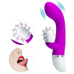 Vibrador Doble Lenguas Vagina Pretty Love Sheila