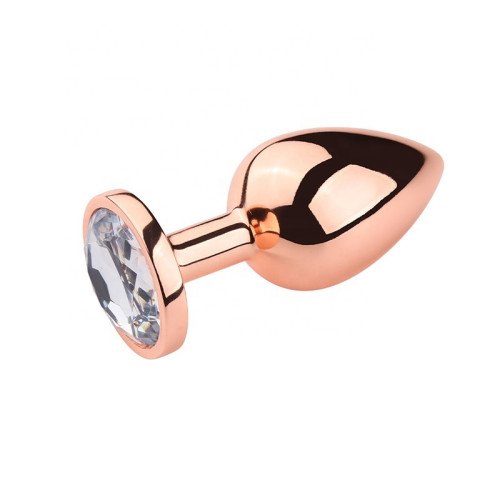 Plug Anal Rosa Metalico Joya Small Dilatador Hipoalergénico Plug Anal Rosa Metalico Joya Small Dilatador Hipoalergénico