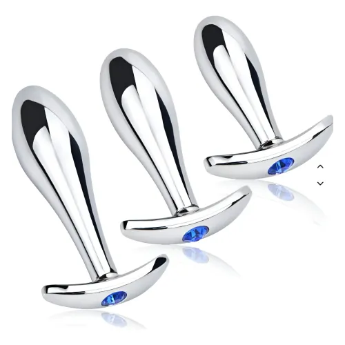 Plug Anal Metal Acero Estimulador Dilatador Anal Medium Plug Anal Metal Acero Estimulador Dilatador Anal Medium