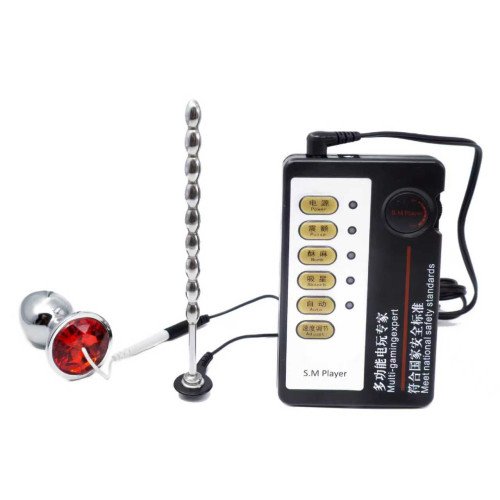 Estimulador Uretra Y Analdescarga Electrodos Plug Y Varilla