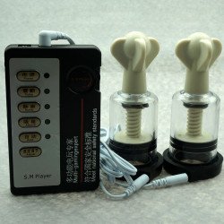 Kit Electroestimulador Pezones Succión Vacío Descarga Shock