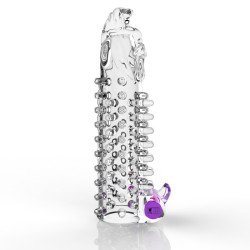 Funda Pene Vibradora Texturizada Aumento Grosor