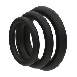 Set 3 Anillos Peneanos Silicona Retardante Erección