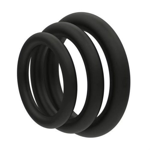 Set 3 Anillos Peneanos Silicona Retardante Erección Set 3 Anillos Peneanos Silicona Retardante Erección