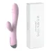 Vibrador Dual Punto G Clítoris Curvo Usb Recargable Celeste