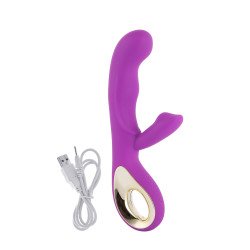 Consolador Vibrador Doble Masajeador Carga Usb