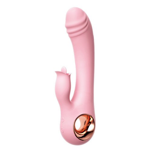 Vibrador Dual Calentador Lengua Punto G Clítoris USB Vibrador Dual Calentador Lengua Punto G Clítoris USB