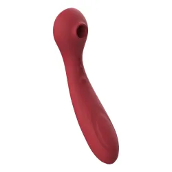 Vibrador Succionador Clítoris Air Pulse Usb 12 Modos - Rojo