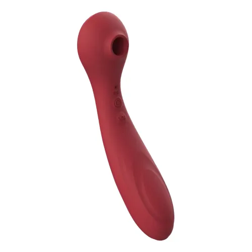 Vibrador Succionador Clítoris Air Pulse Usb 12 Modos - Rojo