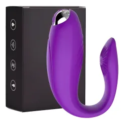 Vibrador Pareja Doble Estimulador Punto G Herradura Violeta Vibrador Pareja Doble Estimulador Punto G Herradura Violeta