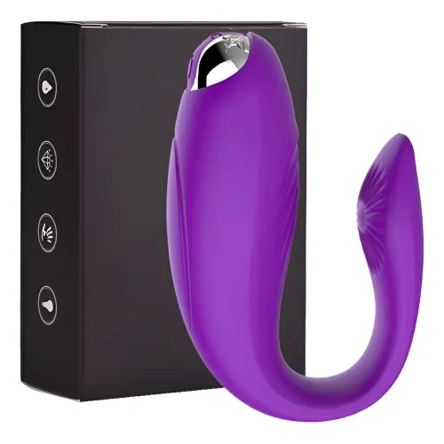 Vibrador Pareja Doble Estimulador Punto G Herradura Violeta