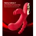 Vibrador Triple Estimulación Vaginal Anal 3 Puntas 10 Modos Negro