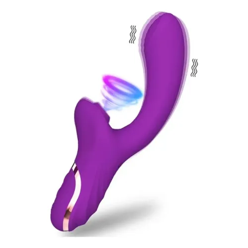 Vibrador Succionador 10 Modos Carga Magnética Clítoris - Violeta Vibrador Succionador 10 Modos Carga Magnética Clítoris - Violeta