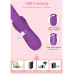 Vibrador Succionador 10 Modos Carga Magnética Clítoris - Violeta Vibrador Succionador 10 Modos Carga Magnética Clítoris - Violeta