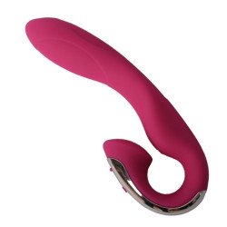 Vibrador Dual Punto G Clítoris Recargable Silicona 12 Modos