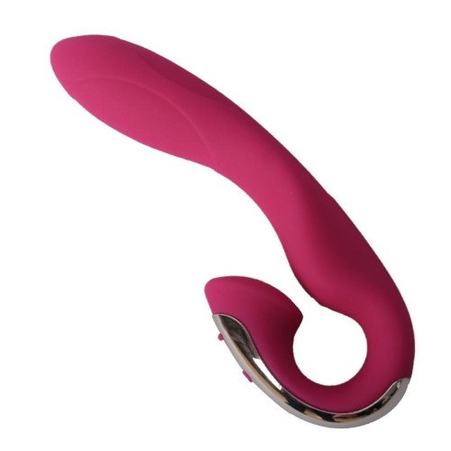 Vibrador Dual Punto G Clítoris Recargable Silicona 12 Modos