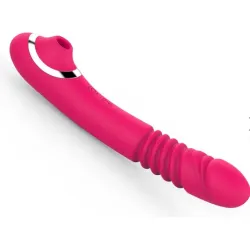 Vibrador Succionador Clítoris Retráctil Usb Recargable - Violeta
