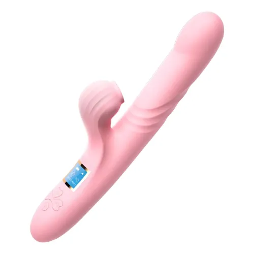 Vibrador Succionador Clítoris Calentador 10 Modos Usb - Rosa
