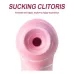 Vibrador Succionador Clítoris Calentador 10 Modos Usb - Rosa