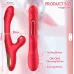 Vibrador Triple Succionador Consolador Estimulador Clítoris Rojo
