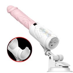 Vibrador Retráctil Realista Pene Ventosa Control Remoto