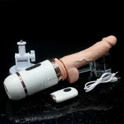 Vibrador Retráctil Realista Ventosa Control Remoto USB