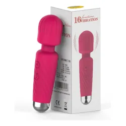 Vibrador Wand Clítoris Masajeador Potente Usb Silicona Rosa