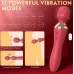 Vibrador Wand Potente 12 Modos Recargable Usb Rosa
